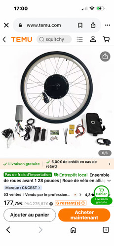 Kit conversion velo electrique - conversion,