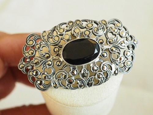 Broche ancienne argent massif - broche,
