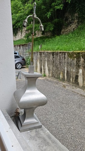 Lampe 1970 acier brossé - en,