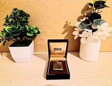 Silver Match Brand Gray Lighter Collectible with Black Box