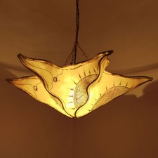 Lampe Orientale Hennalampe Plafonnier Marocaine Orient "Étoile De Mer" Nature