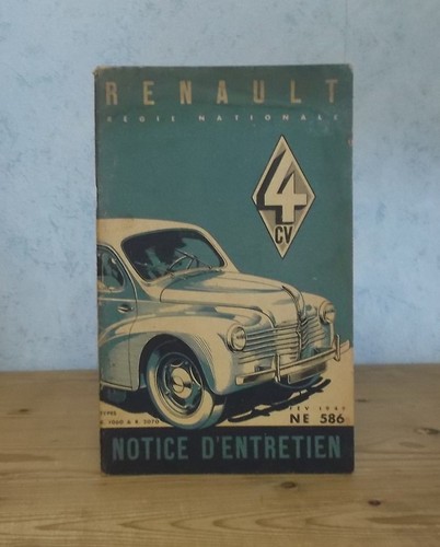 Automobile renault notice - renault, cv
