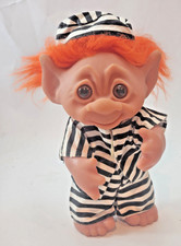 JAIL INMATE 51538 Thomas Dam Troll Doll 1977 Orange Hair & Brown Eyes