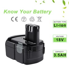 3500mAh 18V Li-ion Batteria per Hitachi BCL1815 BCL1820 BCL1825 BCL1830 EBM1830