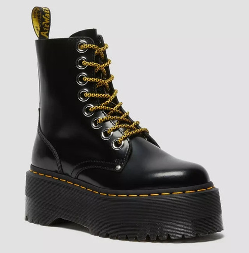 Bottes cuir plateforme - en, À
