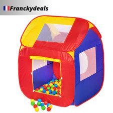 Tente pour Enfants 200 Balles Multicolores Espace de Jeu Livraison Rapide Fr