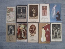 Lot de 10 images pieuses