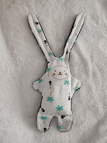 Doudou lapin catimini plat - doudou,