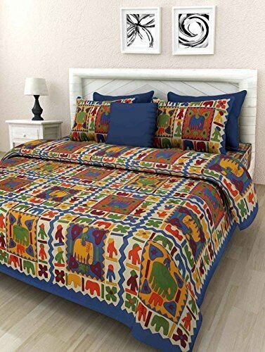 Drap lit indien - fait, main
