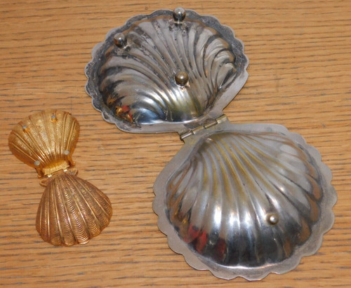 Vintage lot beurrier plat - plat, à