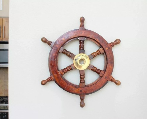 Roue bateau bois 18 - de,
