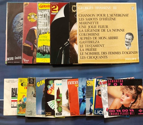 Lot disques vinyle 33t - vinyle, 45t