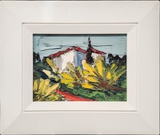 Jean CABOI (1935), Paysage (Huile sur toile, 16 x 22 cm)