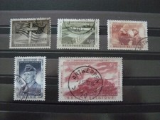 BELGIQUE TIMBRES POSTE COB N° 1032 / 1036  OBLITERES SERIE PATTON