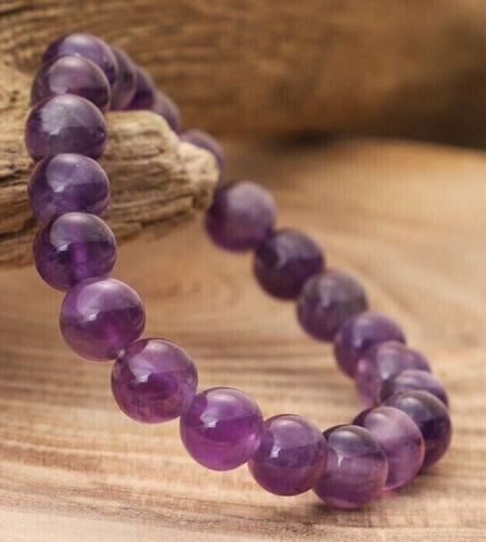 Bracelet perles améthyste - de,
