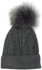 Bonnet chaud tressé avec