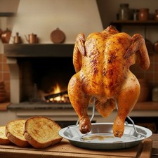 Rôtissoire de poulet vertical 195 cm en acier inoxydable pour rôtir les peaux