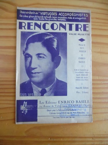 Partition gus viseur accordeon - partition,