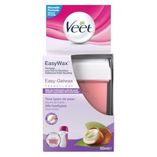 Veet EasyWax - Recharges de Cire Chaude Epilation 50 ml - Bras et Jambes - Be...