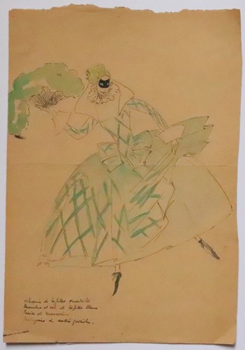 Aquarelle costume carnaval - aquarelle,