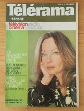 TELEVISION PROGRAMMES TELE TELERAMA N°1351 3 DECEMBRE 1975 LESLIE CARON