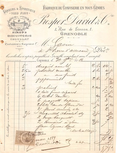 1888 fabrique confiserie - confiserie, en