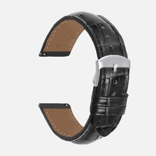 Bracelet montre cuir lisse