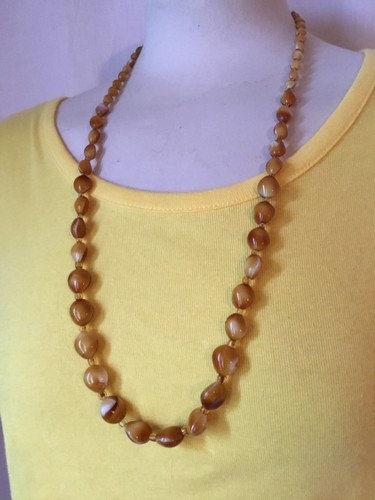 Long collier ancien - , pâte