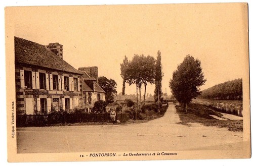 Cpa pontorson - 50, (manche)
