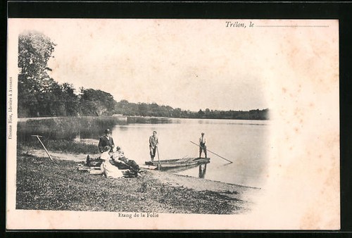 Cpa trélon etang - cpa,