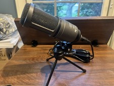 AUDIO-TECHNICA AT2020 USB CARDIOD CONDENSER STUDIO MICROPHONE KIT MINT CONDITION