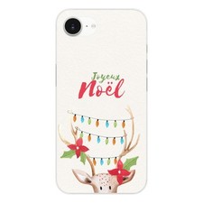 Coque en silicone - Compatible Apple iPhone 16e - design renne lumineux