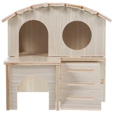  Petite maison en bois de compagnie hamster doré somnolent cachette chinchilla