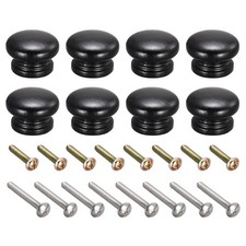 Rond Bois Boutons 8pcs 33x23mm