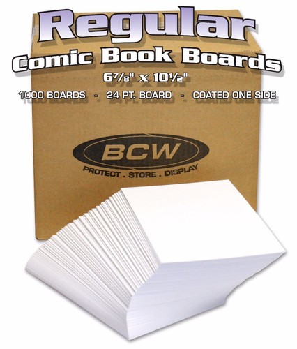 1000 bcw regular comic backing - 1000,