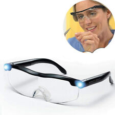 Lunettes Grossissantes LED Lunettes de Lecture Lumineuses Loupe de Vision