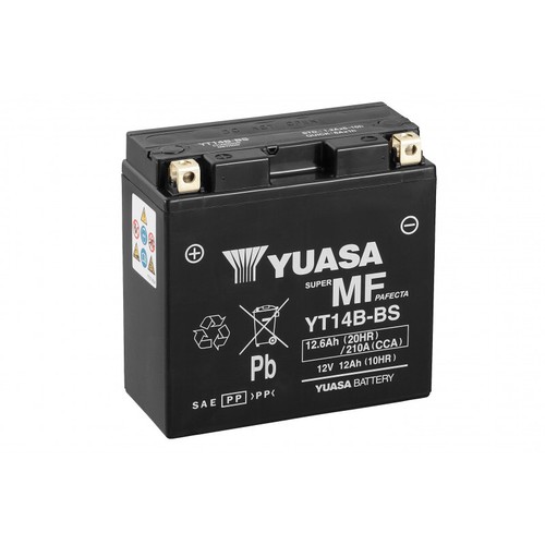 Batterie moto yuasa yt14b - batterie, yt14b-bs