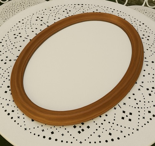 Miroir ovale cadre bois - ovale, en