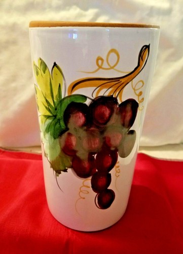Handpainted terra cotta wine - handpainted,