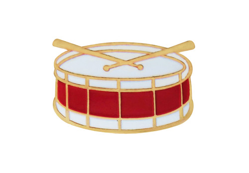 Snare drum pin badge - drum,