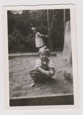 old photo ?️ children sandbox rings 1950s
