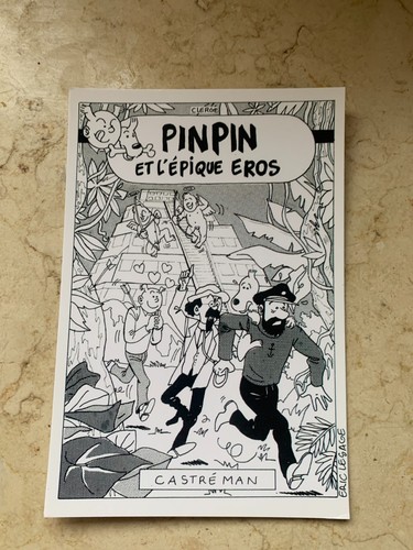 Carte postale 15x10 tintin - carte,