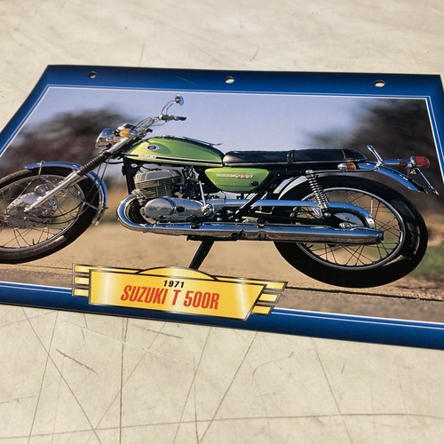 Suzuki t500 1971 fiche - r, carte