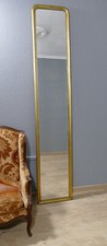 261*50.5 cm, high and narrow Louis Philippe mirror in gilded wood, 1899 era
