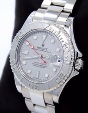 Rolex Yacht Master 168622 35mm Acier Huître Perpétuel Platine Chaton Montre