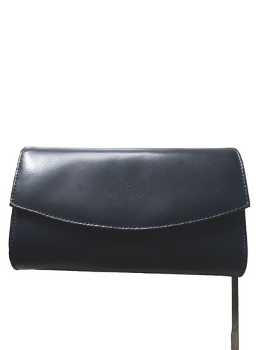 Sac main cuir bleu marine - main,