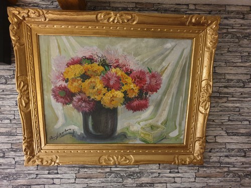 Peinture tableau huile - , sur