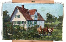 Ferme Avec Chevaux Et