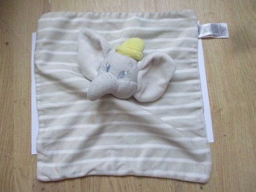 Doudou plat carré éléphant