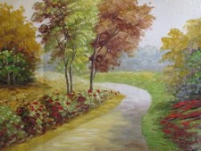 Grande Peinture À L'huile Sur